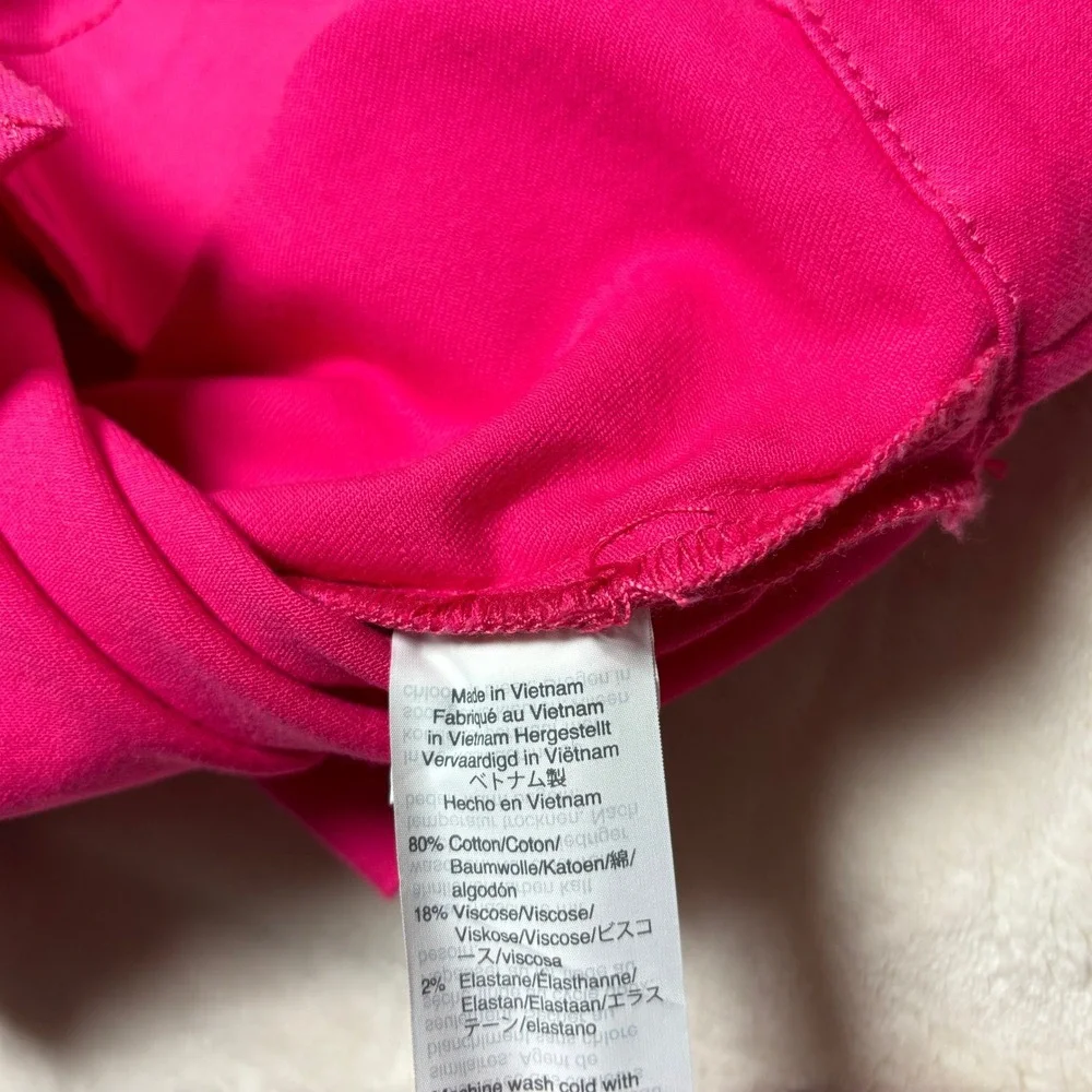 NWT‎ Crewcuts Girls Hot Pink Dress with Heart Pocket Size 10 Sleeveless Cotton